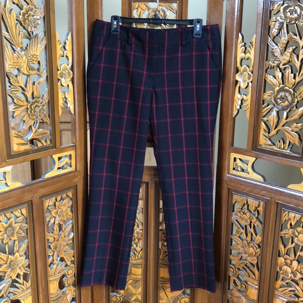 New York & Co. Check Trousers Size 8